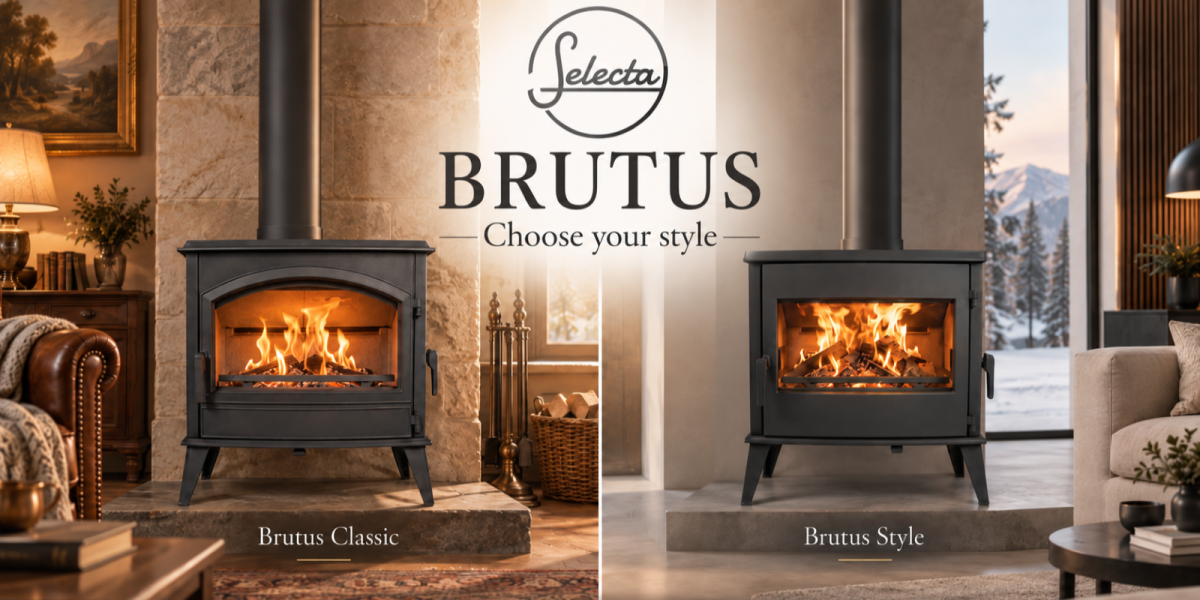 Choisissez votre de style de foyer à bois en fonte, Brutus Classic ou Brutus Style
